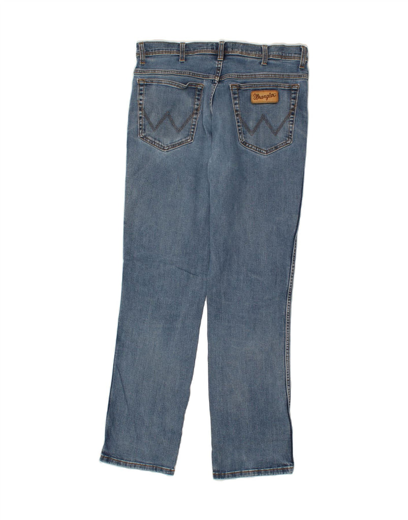 WRANGLER Mens Texas Straight Jeans W35 L32 Blue Cotton Vintage Wrangler and Second-Hand Wrangler from Messina Hembry 