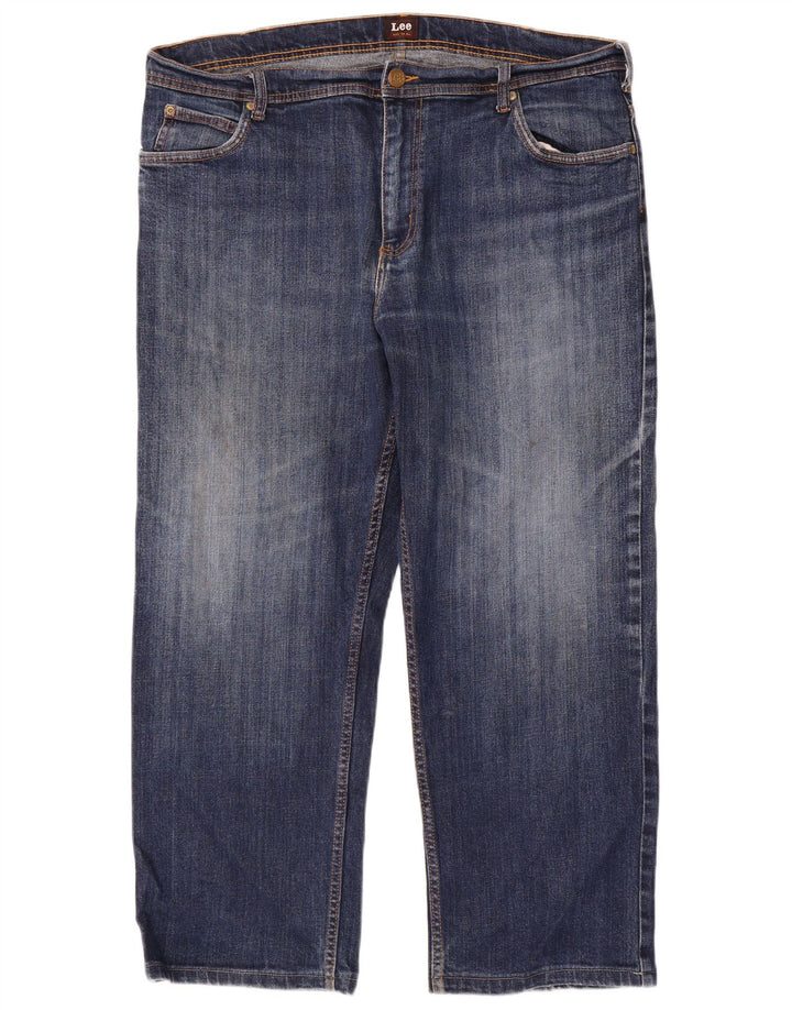 Lee Mens Brooklyn Straight Jeans W40 L27 Blue Cotton