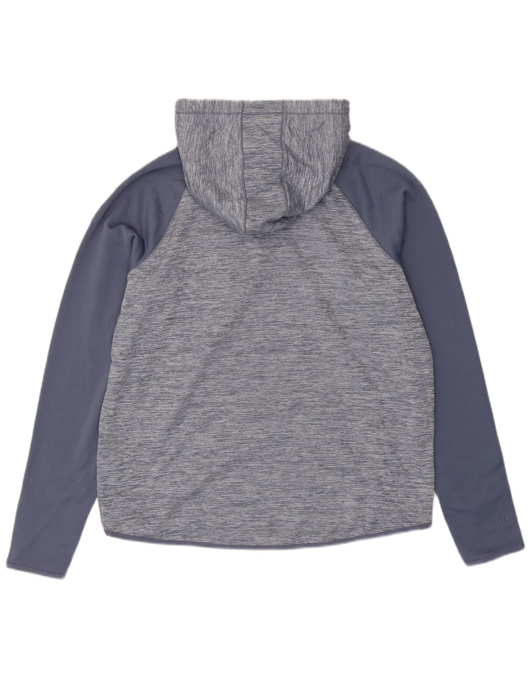 UNDER ARMOUR Womens Cold Gear Hoodie Jumper UK 18 XL Blue Flecked