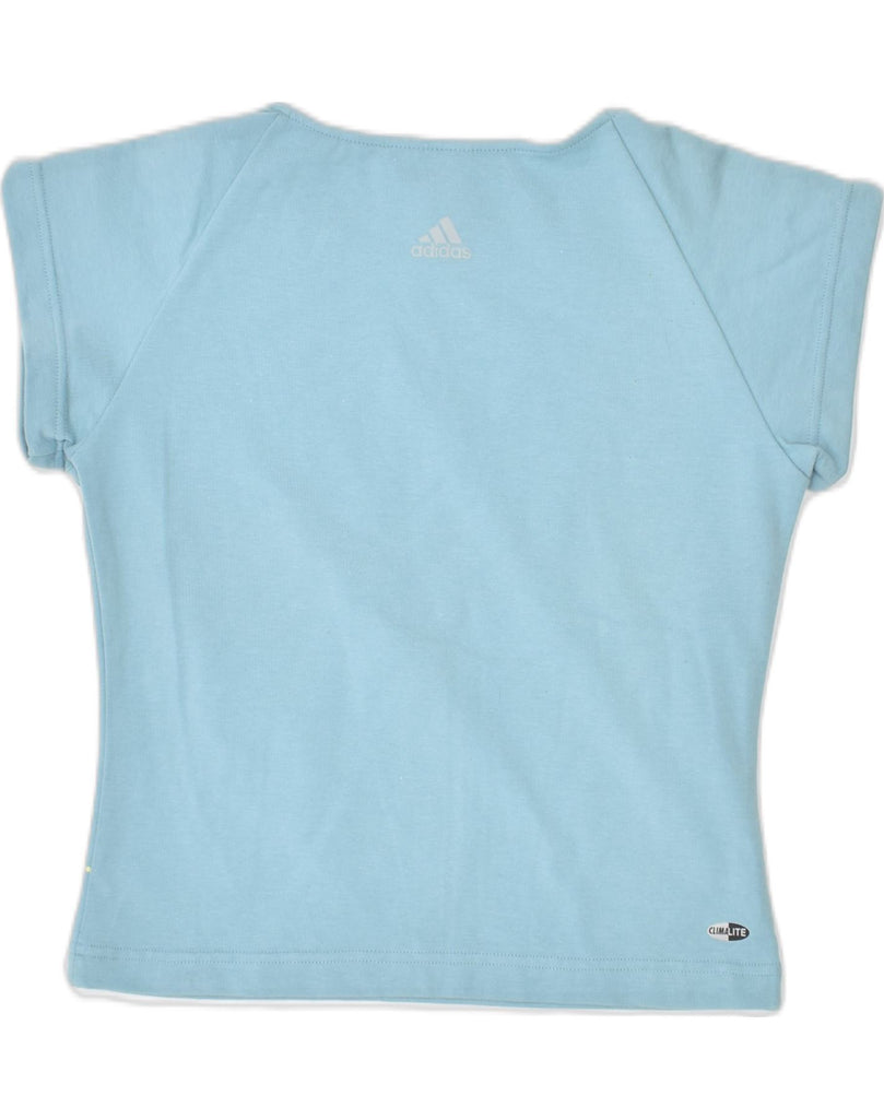 ADIDAS Womens T-Shirt Top UK 16 Large  Blue Cotton | Vintage Adidas | Thrift | Second-Hand Adidas | Used Clothing | Messina Hembry 