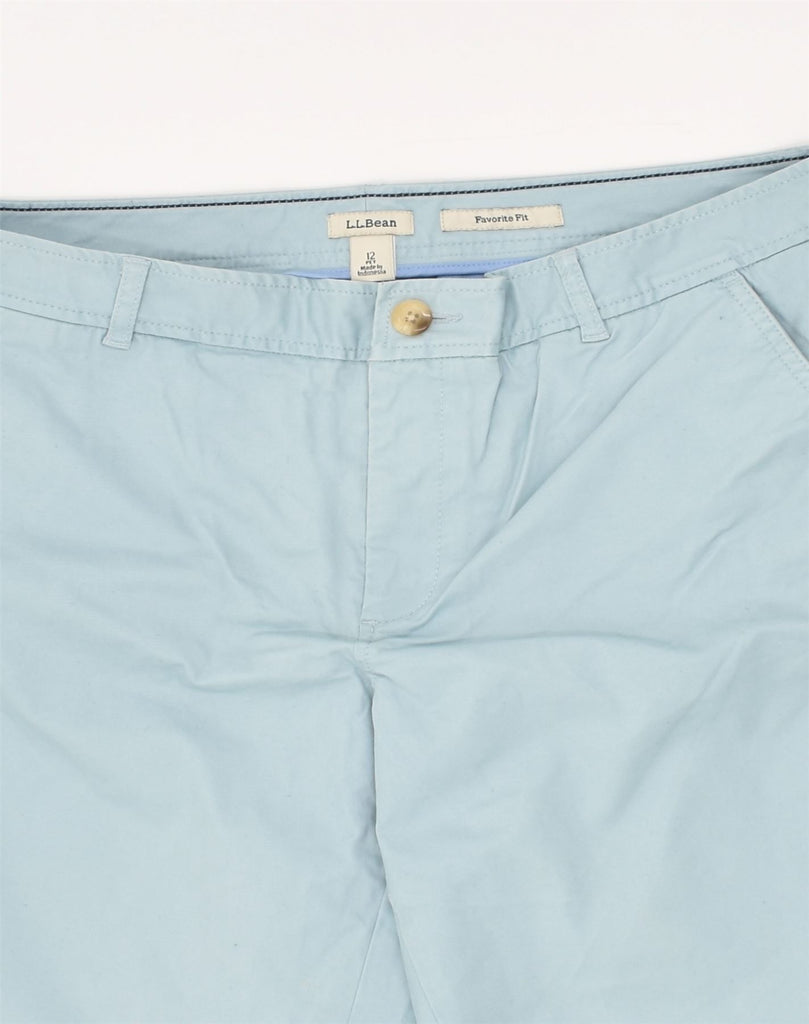 L.L.BEAN Womens Favorite Fit Slim Chino Trousers US 12 Large W34 L26  Blue | Vintage L.L.Bean | Thrift | Second-Hand L.L.Bean | Used Clothing | Messina Hembry 