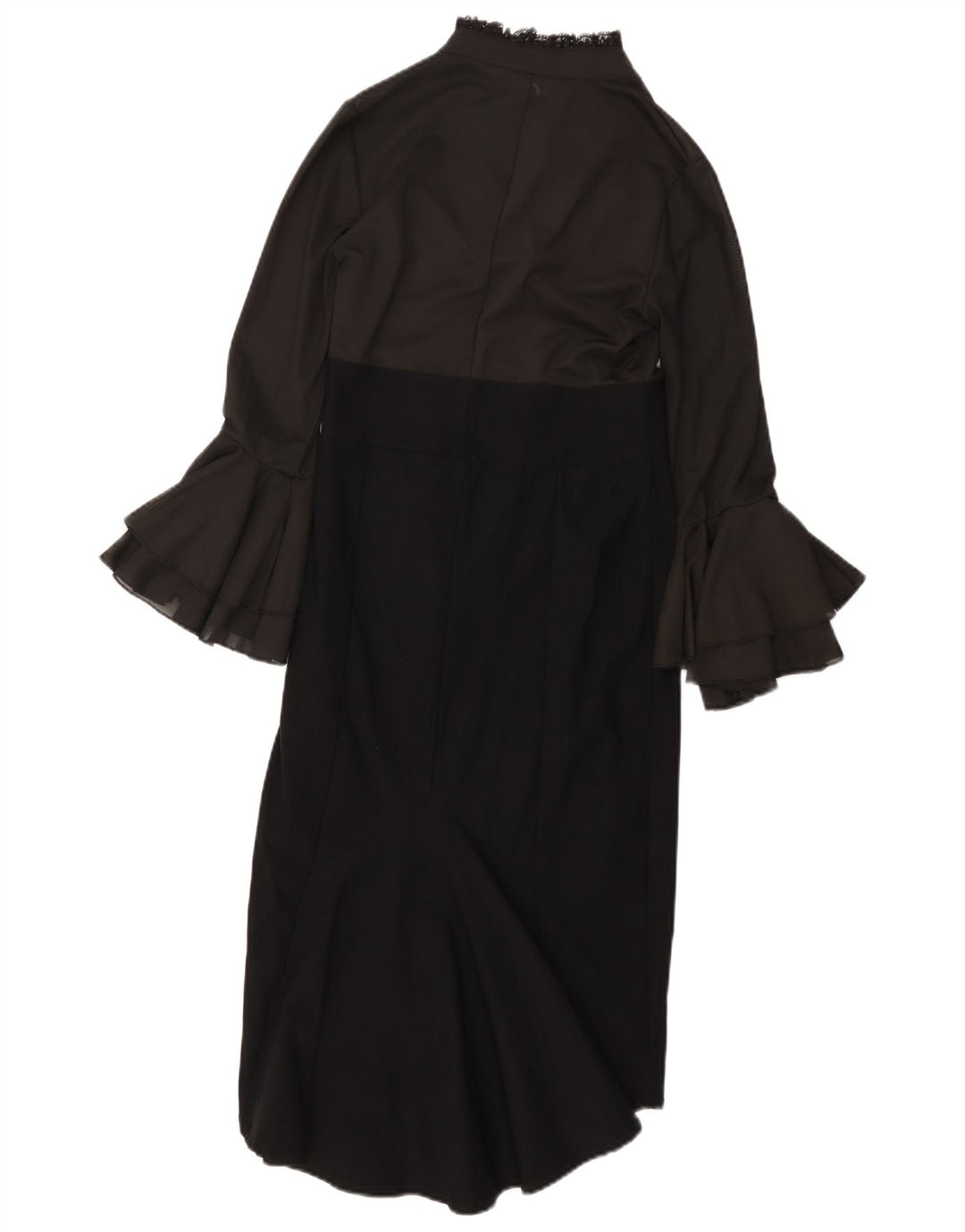 KILLSTAR Womens Long Sleeve Maxi Dress UK 8 Small Black Colourblock