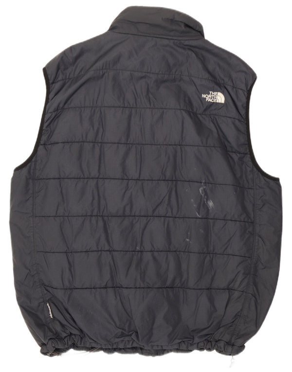 The North Face Mens Zip Padded Gilet UK 42 XL Black Polyester