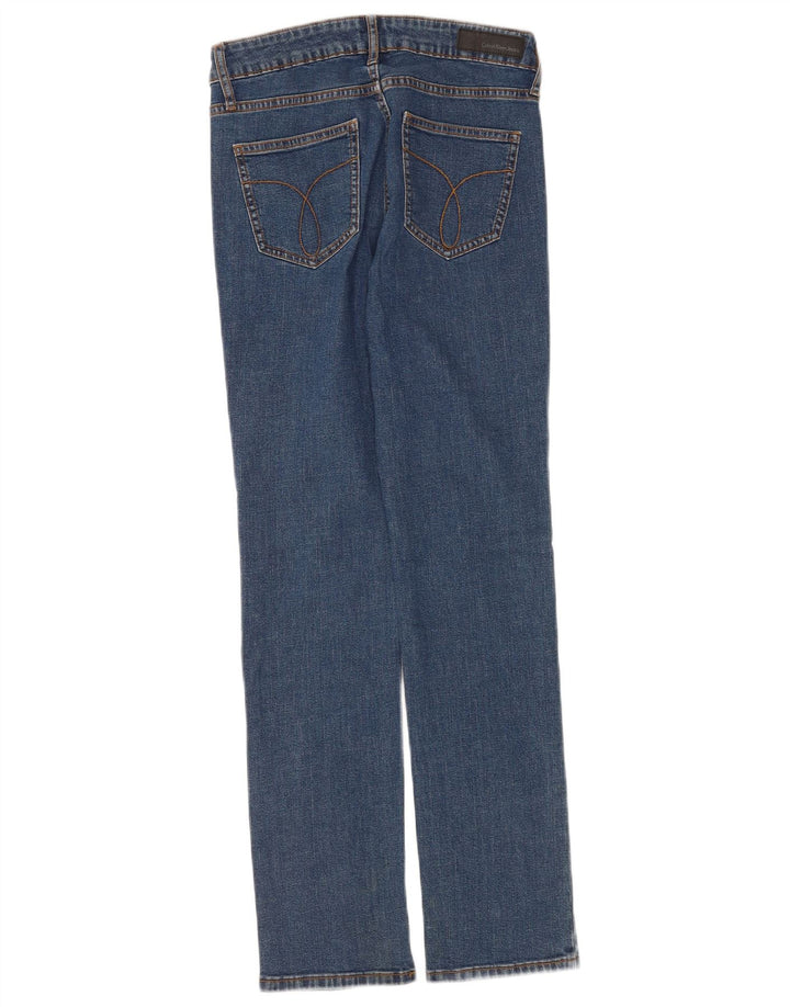 Calvin Klein Womens Straight Jeans W30 L30 Blue