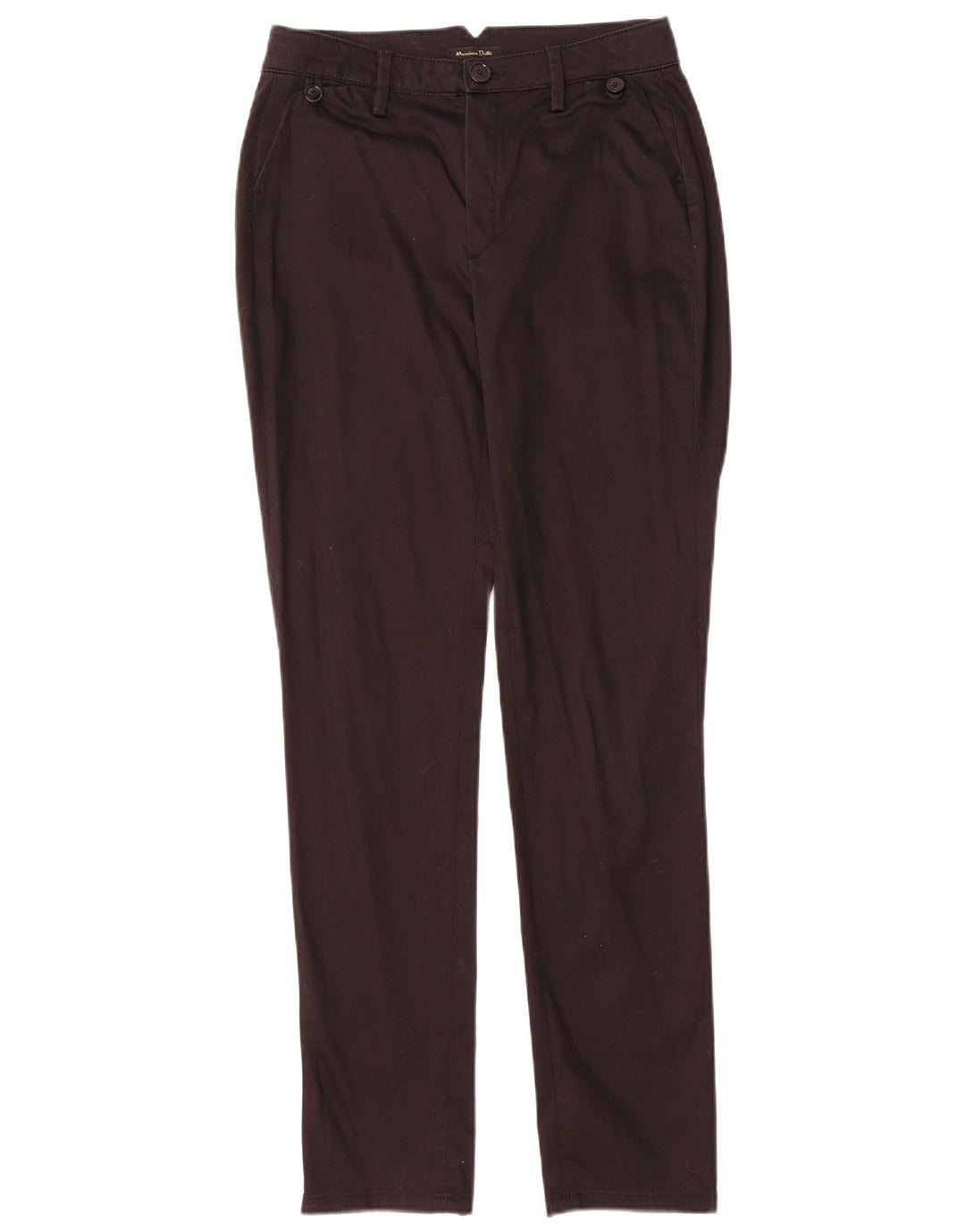 Massimo Dutti Womens Slim Chino Trousers EU 38 Small W26 L29 Black