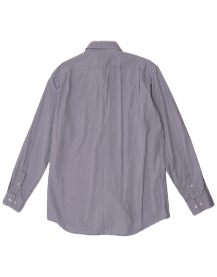 Lacoste Mens Shirt Size 40 Medium Blue Cotton