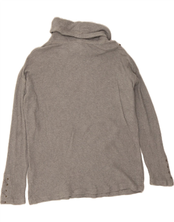 CHAPS Mens Roll Neck Top Long Sleeve Medium Grey Cotton Vintage Chaps and Second-Hand Chaps from Messina Hembry 