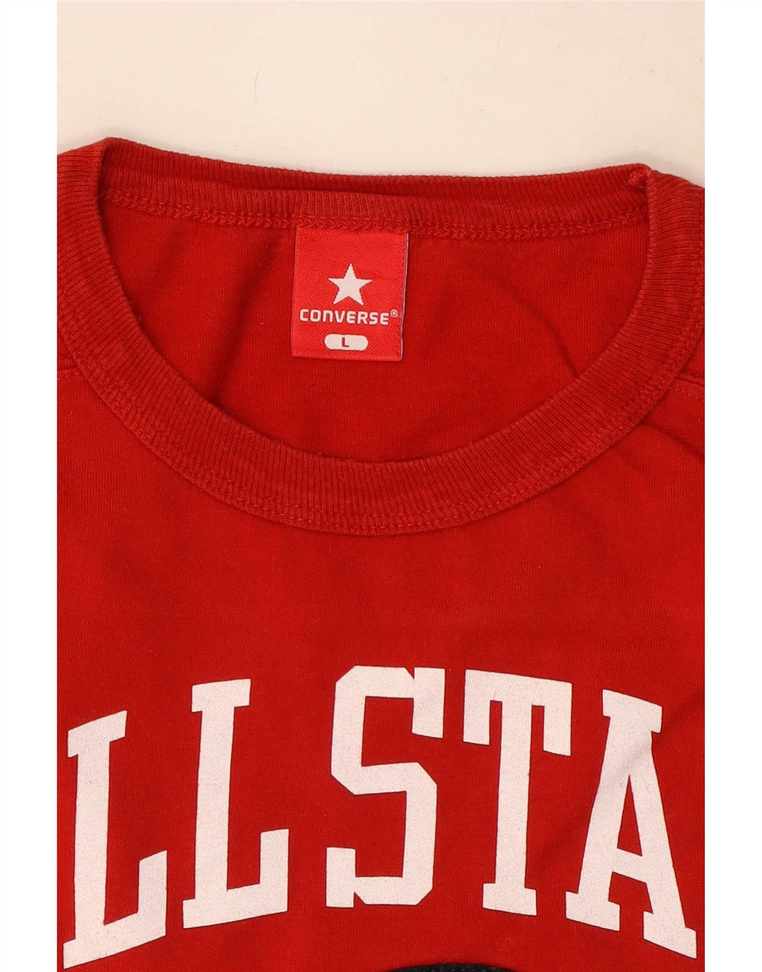 Converse Mens Graphic Vest Top Large Red Cotton