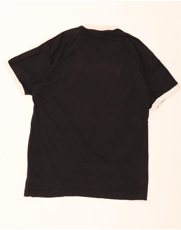 Adidas Mens T-Shirt Top Medium Black Cotton
