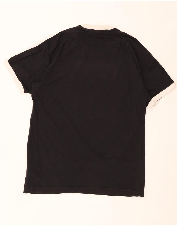 Adidas Mens T-Shirt Top Medium Black Cotton