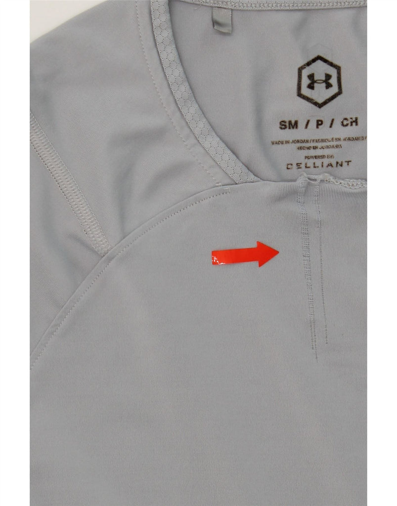 UNDER ARMOUR Mens T-Shirt Top Small Grey Vintage Under Armour and Second-Hand Under Armour from Messina Hembry 