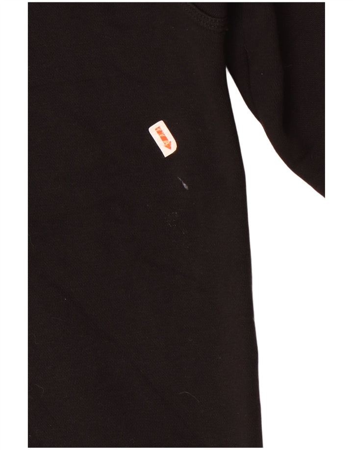 Nike Mens Hoodie Jumper Small Black Cotton