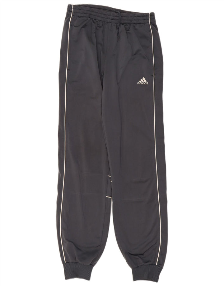 ADIDAS Boys Tracksuit Trousers Joggers 15-16 Years  Grey Polyester