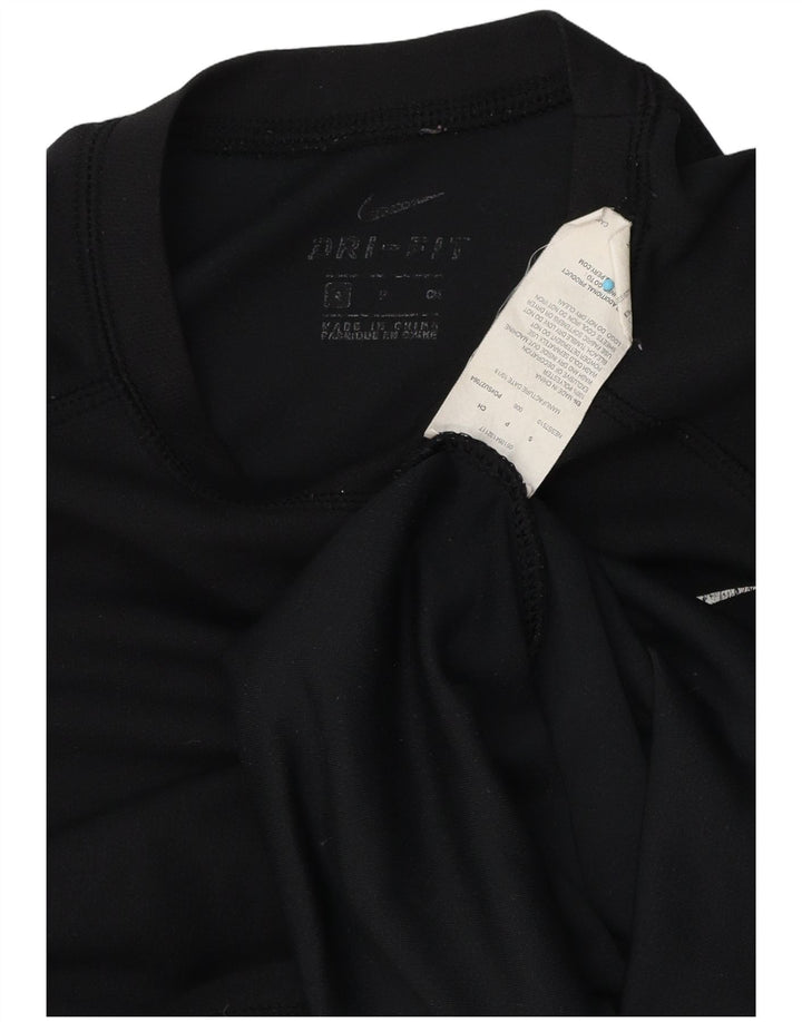 Nike Mens Dri Fit T-Shirt Top Small Black Polyester