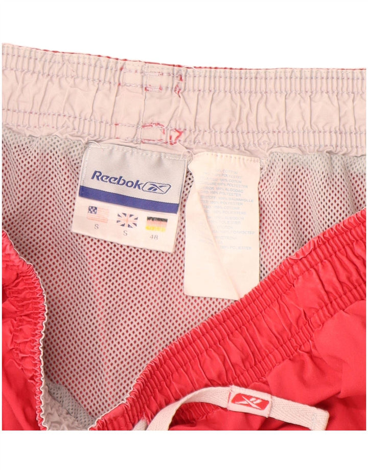 Reebok Mens Sport Shorts Small  Red Cotton