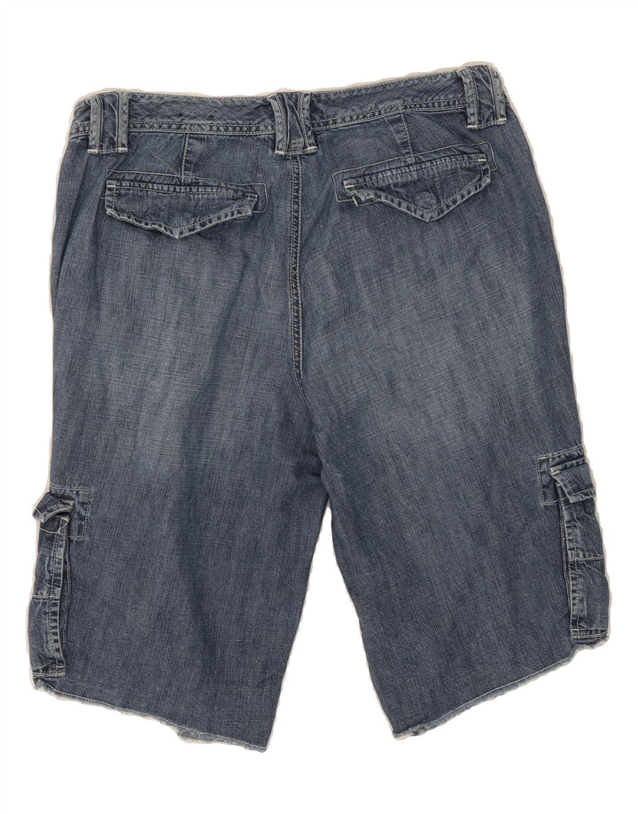 TOMMY HILFIGER Womens Cargo Denim Shorts US 6 Medium W30  Blue Vintage Tommy Hilfiger and Second-Hand Tommy Hilfiger from Messina Hembry 