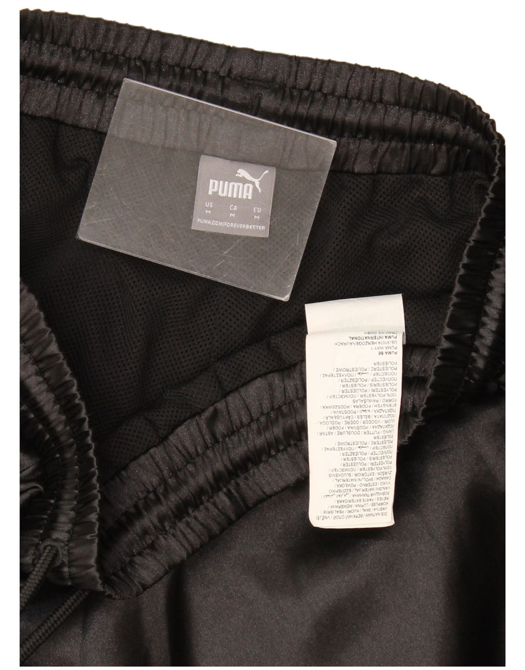 Puma Womens Tracksuit Trousers Joggers UK 14 Medium Black Polyester