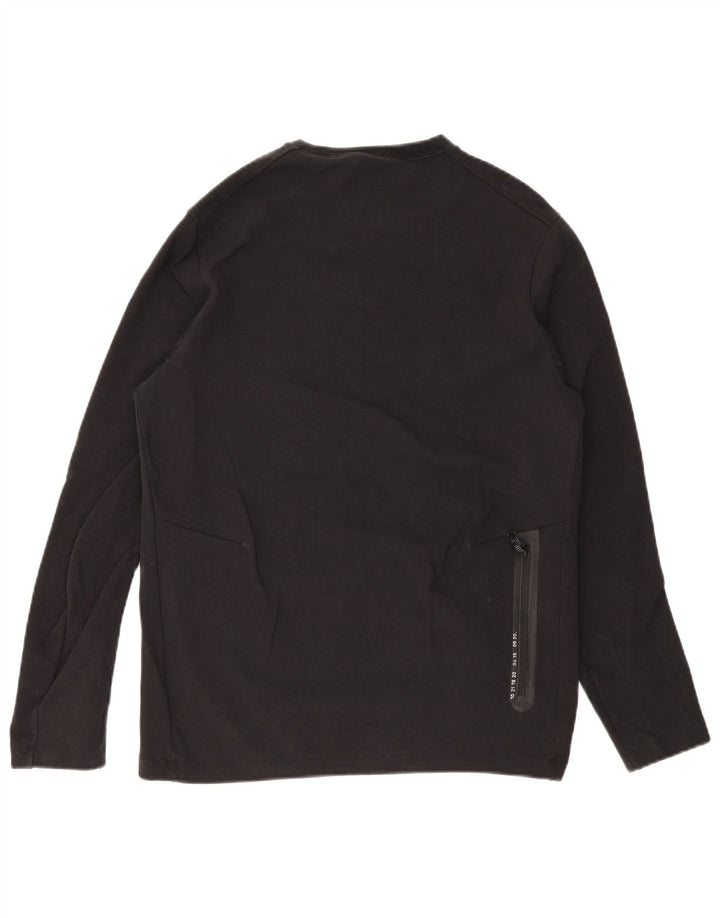 NIKE Mens Top Long Sleeve Medium Black Cotton