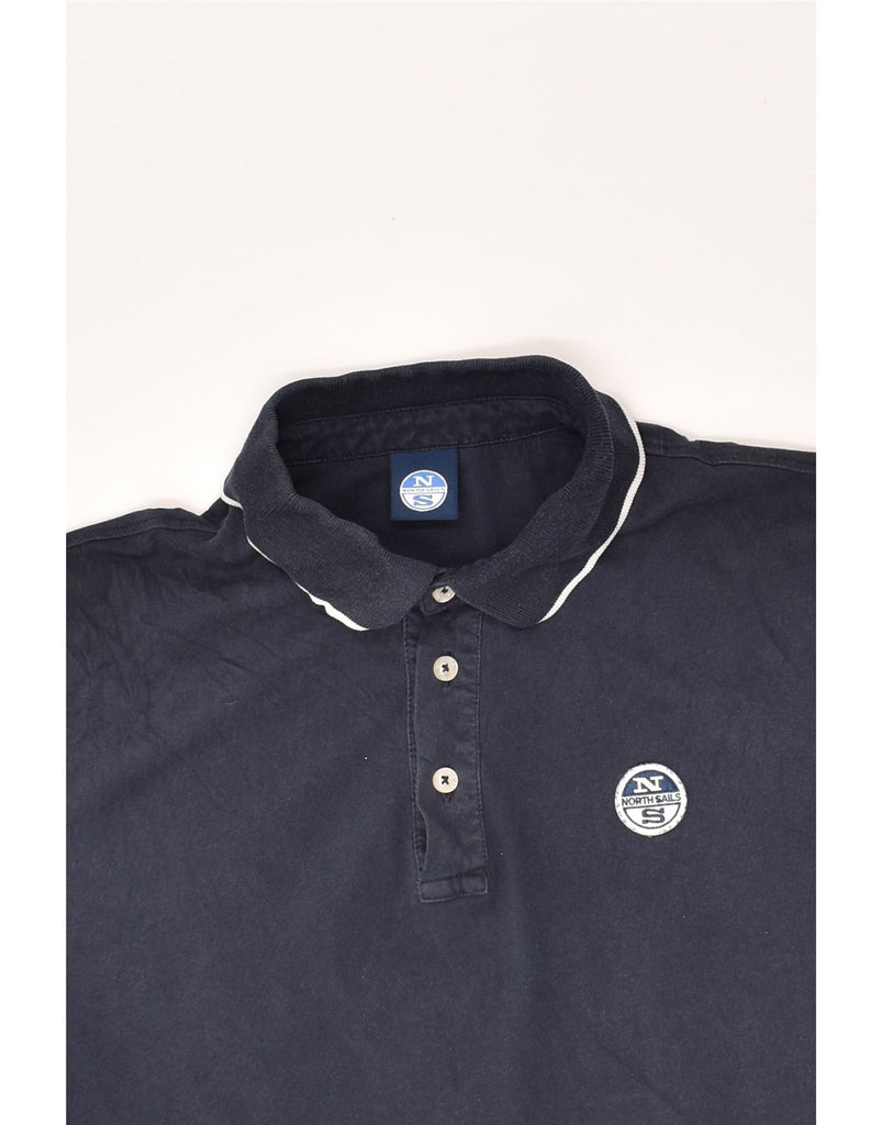 NORTH SAILS Mens Polo Shirt Medium Navy Blue | Vintage North Sails | Thrift | Second-Hand North Sails | Used Clothing | Messina Hembry 