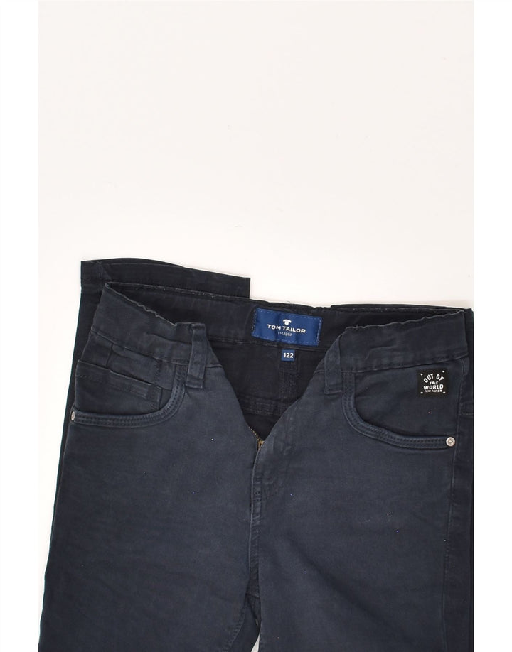 TOM TAILOR Boys Straight Jeans 7-8 Years W24 L26  Navy Blue Cotton | Vintage Tom Tailor | Thrift | Second-Hand Tom Tailor | Used Clothing | Messina Hembry 