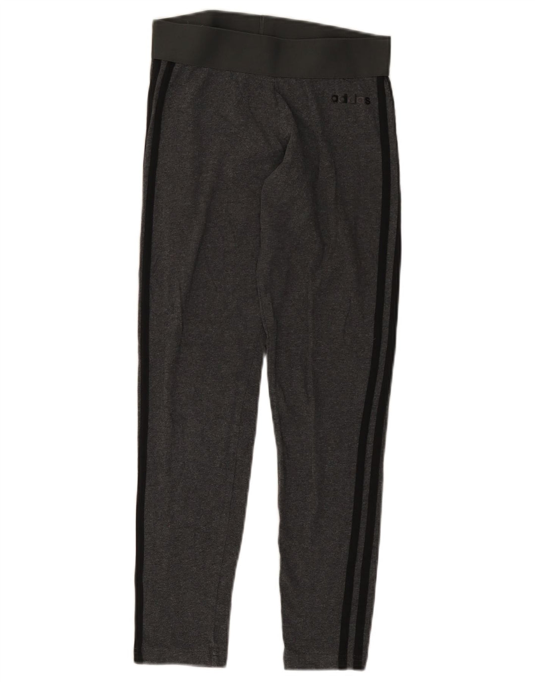ADIDAS Womens Leggings UK 8 Small  Grey Cotton