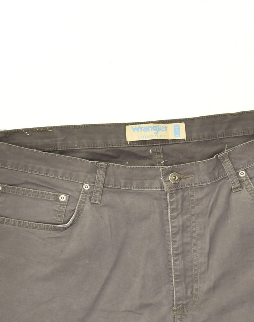 WRANGLER Mens Straight Casual Trousers W38 L33 Grey | Vintage Wrangler | Thrift | Second-Hand Wrangler | Used Clothing | Messina Hembry 