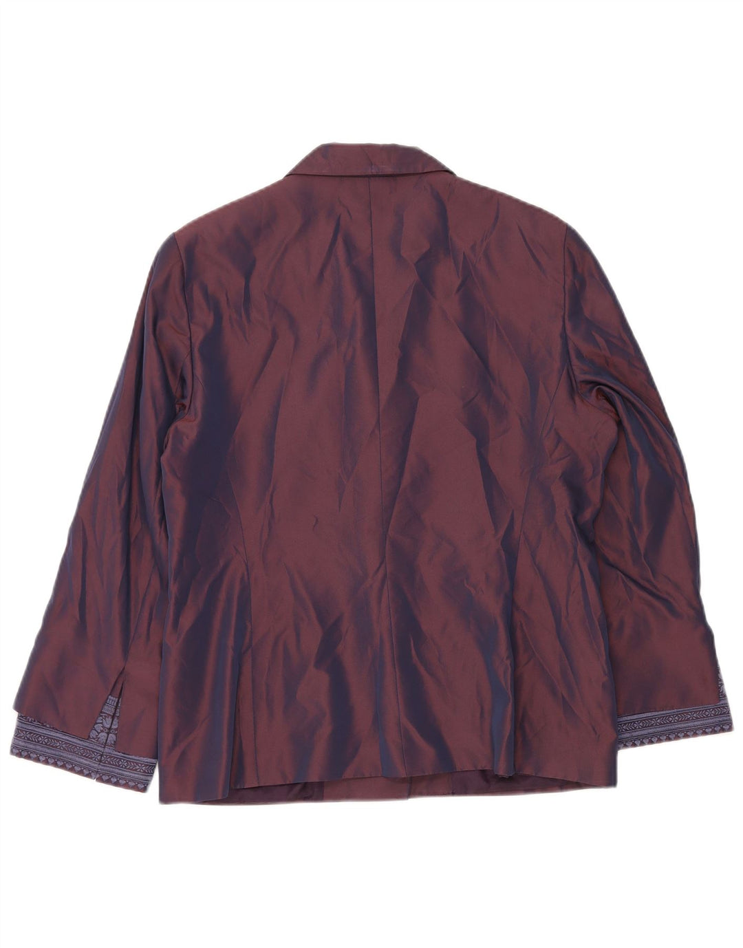 GIANFRANCO FERRE Womens 2 Button Blazer Jacket UK 16 Large Purple Floral