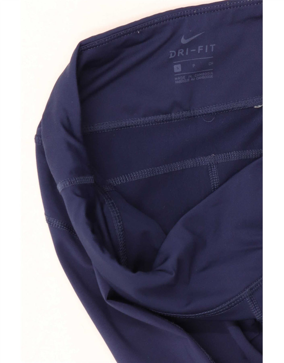 Nike Womens Dri Fit Capri Leggings UK 10 Small Navy Blue