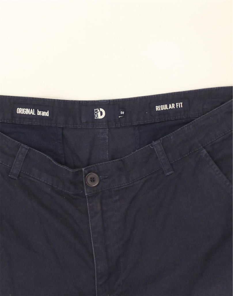 DACK'S Mens Regular Fit Chino Shorts IT 54 2XL W38  Navy Blue | Vintage Dack's | Thrift | Second-Hand Dack's | Used Clothing | Messina Hembry 