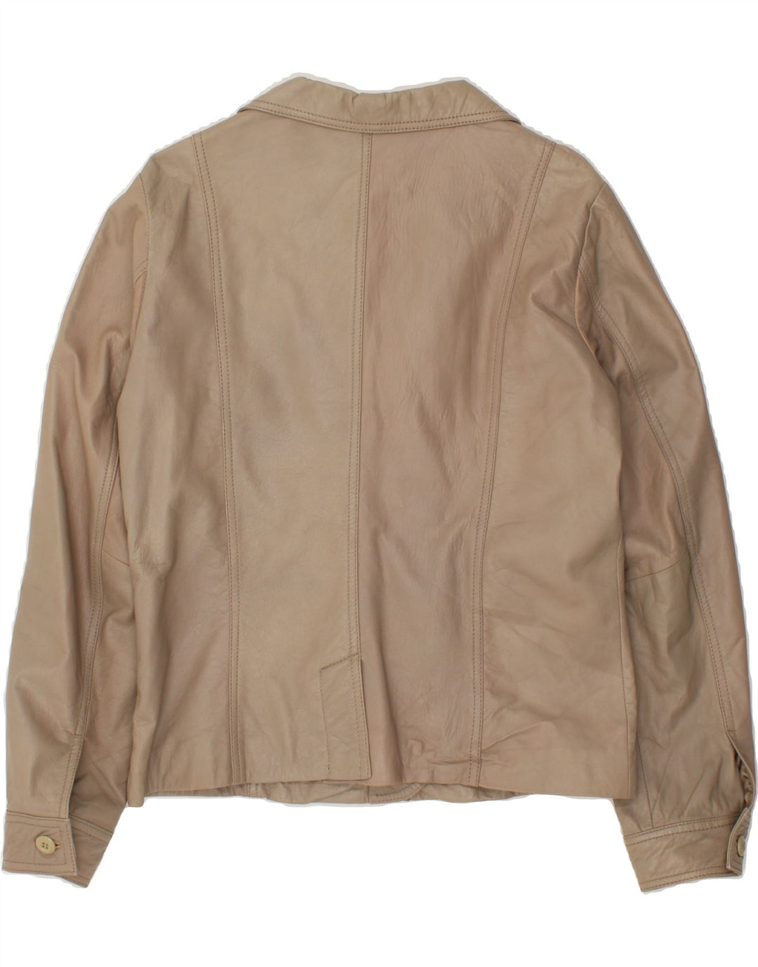 CONBIPEL Womens Leather Jacket IT 48 XL Beige Leather Vintage Conbipel and Second-Hand Conbipel from Messina Hembry 