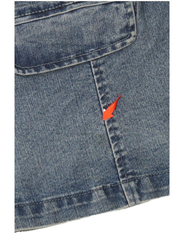 VINTAGE Womens Denim Jacket UK 14 Large Blue Cotton Classic