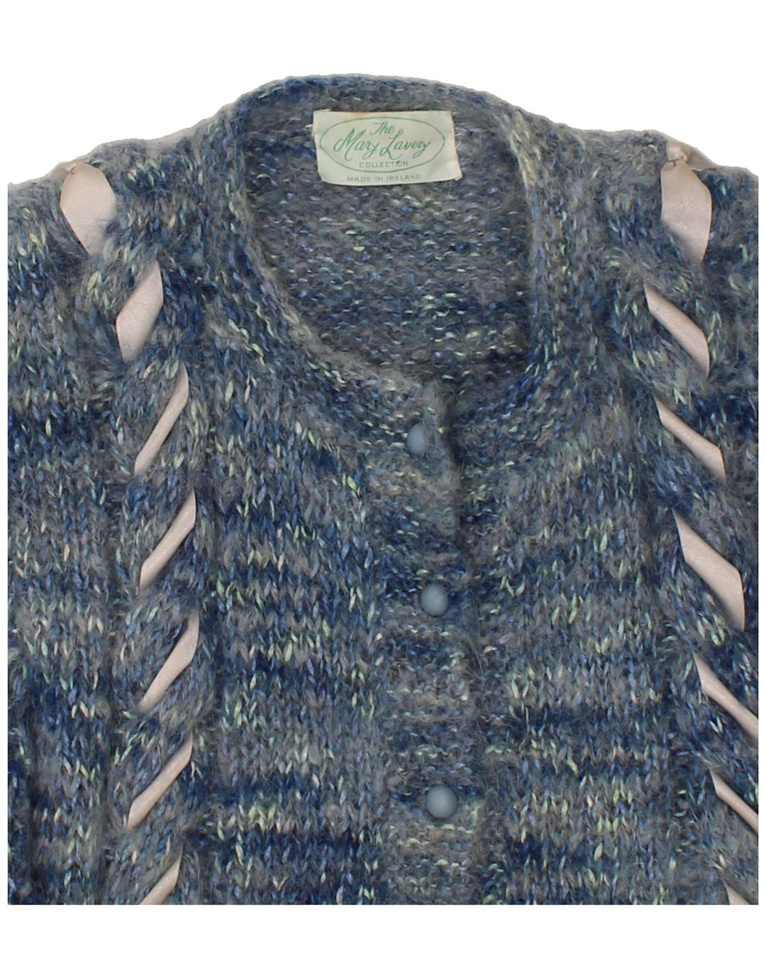 MARY LAVERY Womens Cardigan Sweater UK 14 Large Blue Vintage Mary Lavery and Second-Hand Mary Lavery from Messina Hembry 