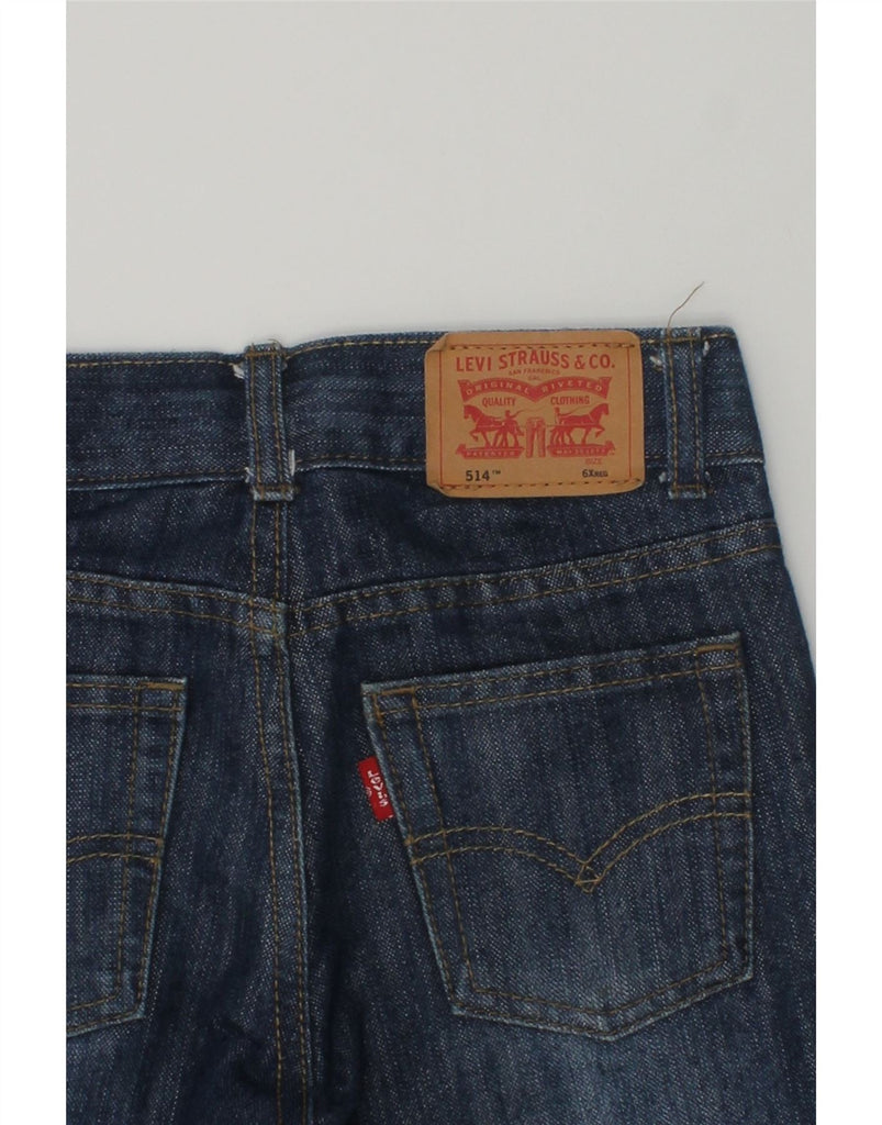 LEVI'S Boys 514 Straight Jeans 5-6 Years W22 L21  Navy Blue Cotton | Vintage Levi's | Thrift | Second-Hand Levi's | Used Clothing | Messina Hembry 