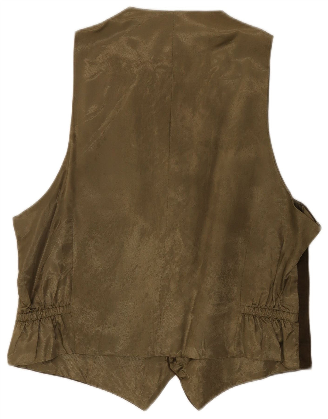 Daniel Dodd Mens Waistcoat IT 54 XL Khaki Cotton