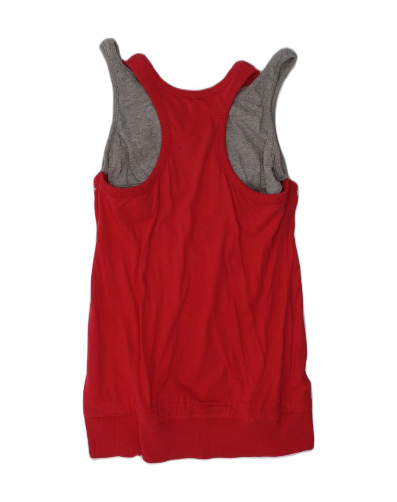 CHAMPION Girls Graphic Vest Top 9-10 Years Medium Red Cotton | Vintage Champion | Thrift | Second-Hand Champion | Used Clothing | Messina Hembry 