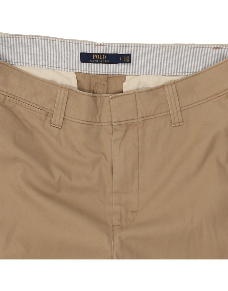 POLO RALPH LAUREN Womens Tapered Chino Trousers US 8 Medium W32 L28  Brown | Vintage Polo Ralph Lauren | Thrift | Second-Hand Polo Ralph Lauren | Used Clothing | Messina Hembry 