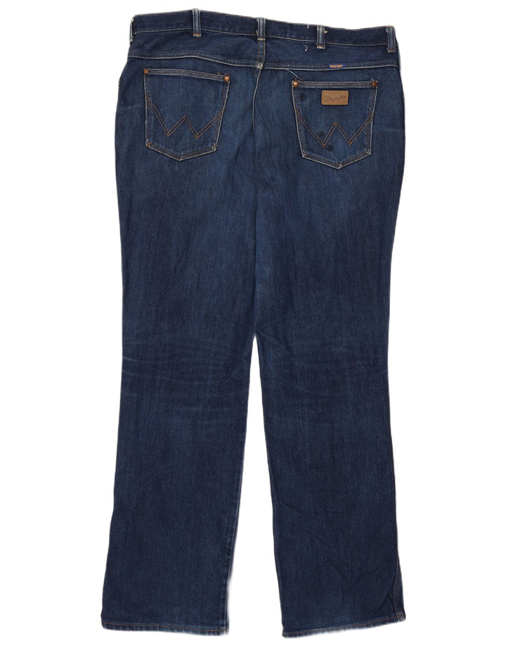 Wrangler Mens Straight Jeans W40 L31 Navy Blue