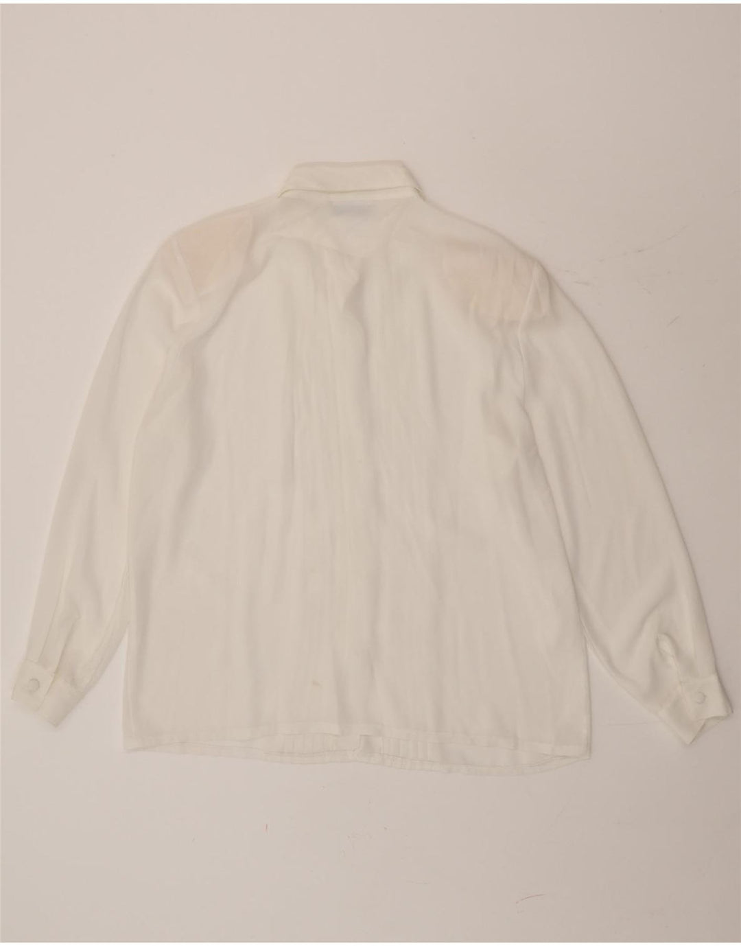 Alfred Dunner Womens See Through Shirt Blouse UK 14 Large White