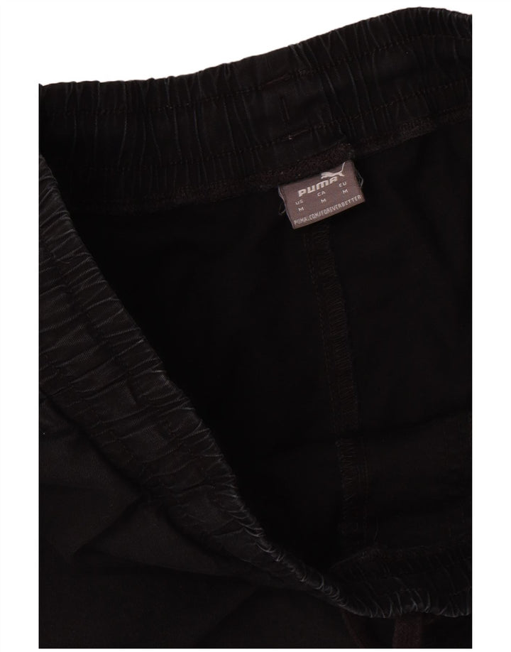 Puma Mens Tracksuit Trousers Joggers Medium Black Polyester