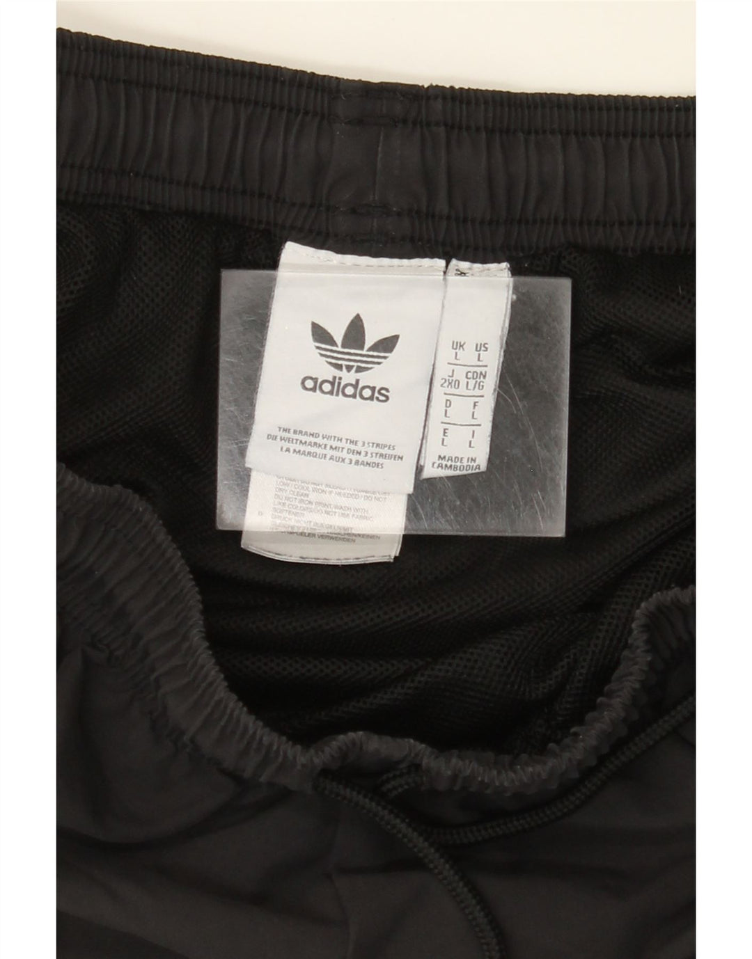 ADIDAS Mens Graphic Sport Shorts Large  Black Polyester