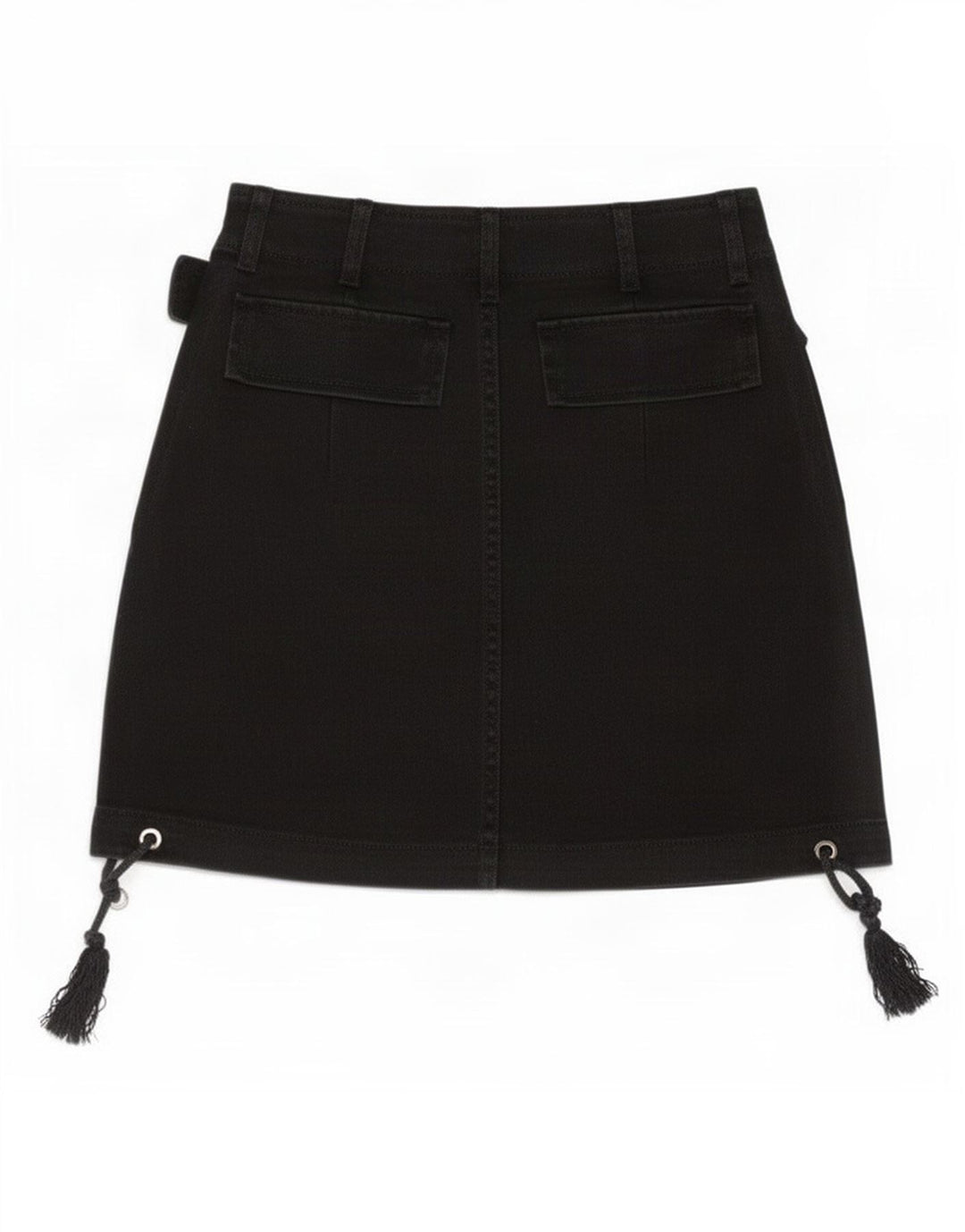 Zara Womens Mini Denim Skirt XS W24 Black