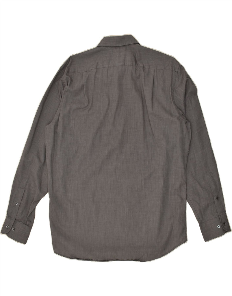 HUGO BOSS Mens Shirt Size 42 16 1/2 Large Grey Cotton | Vintage Hugo Boss | Thrift | Second-Hand Hugo Boss | Used Clothing | Messina Hembry 