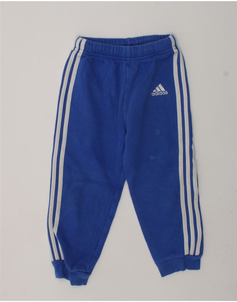 ADIDAS Boys Tracksuit Trousers Joggers 2-3 Years Blue Cotton | Vintage Adidas | Thrift | Second-Hand Adidas | Used Clothing | Messina Hembry 