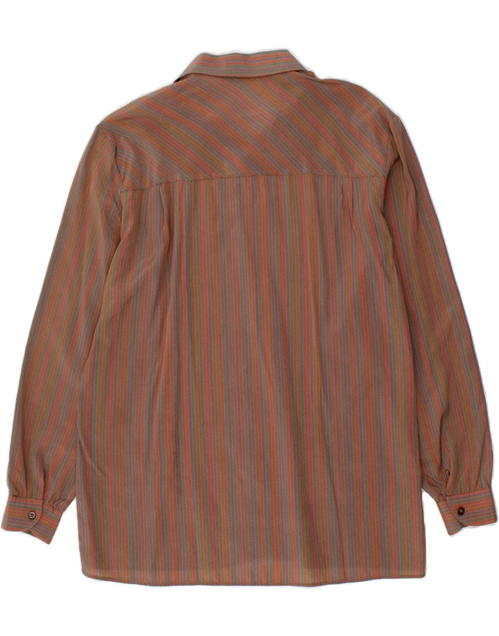 VINTAGE Womens Shirt IT 50 XL Multicoloured Striped Acetate Vintage Vintage and Second-Hand Vintage from Messina Hembry 