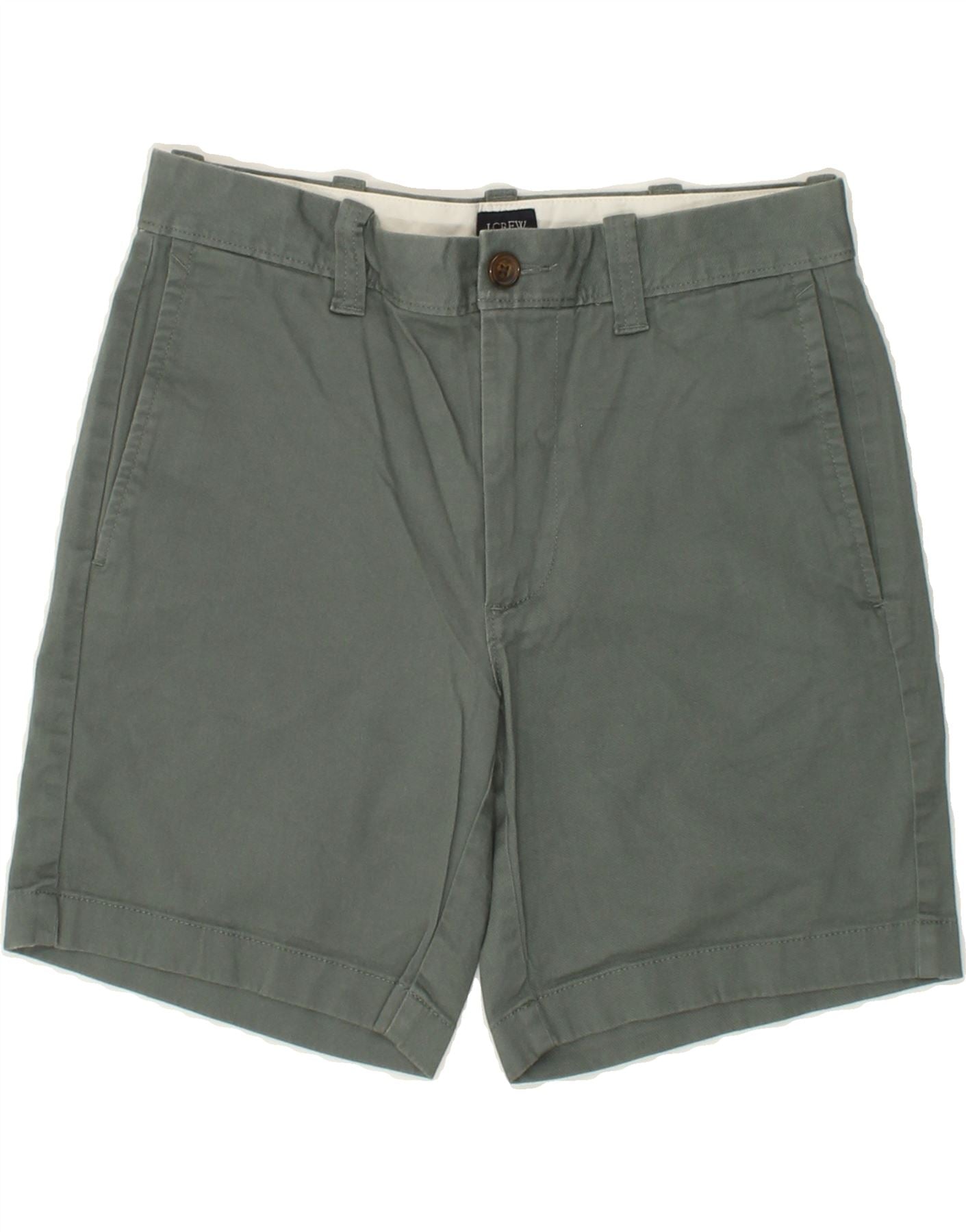 CREW Womens Chino Shorts W28 Medium Khaki Cotton Vintage