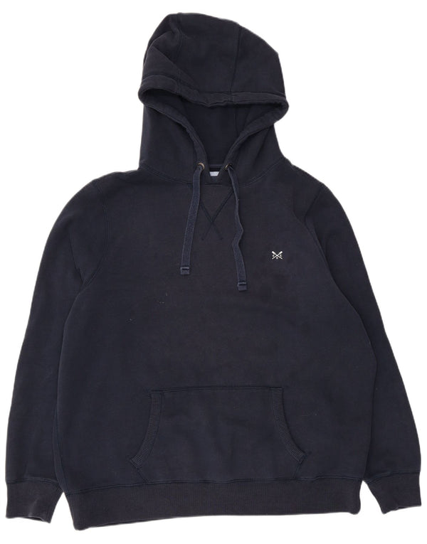 Crew Clothing Womens Oversized Hoodie Jumper UK 18 XL Navy Blue Cotton