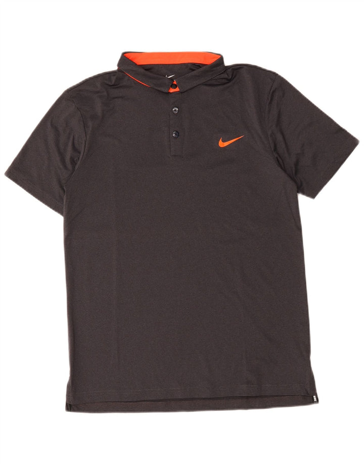 Nike Mens Polo Shirt Medium Grey Polyester
