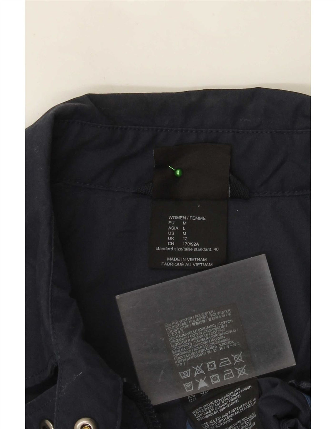 Jack Wolfskin Womens Utility Jacket UK 12 Medium Navy Blue Polyester