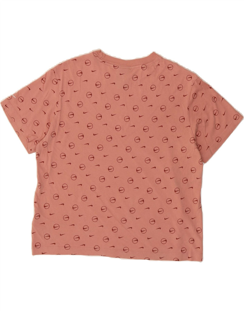 NIKE Womens Loose Fit Graphic T-Shirt Top UK 10 Small Pink Cotton Vintage Nike and Second-Hand Nike from Messina Hembry 