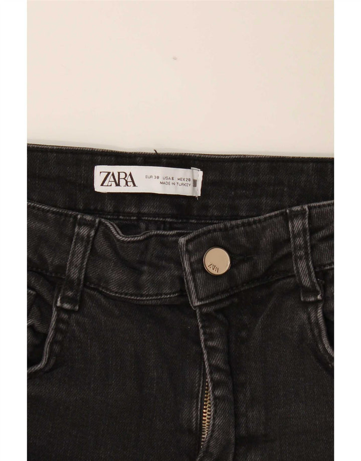 Zara Womens Straight Jeans EU 38 Small W28 L26 Black
